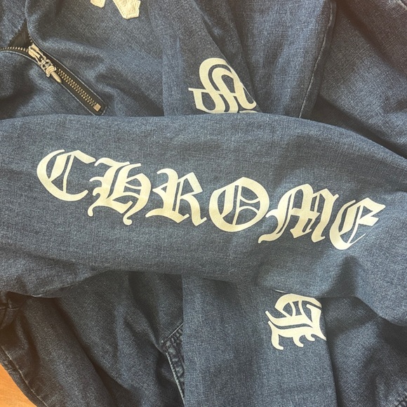 Chrome Hearts Blue Hoodie with White Graphics - Picture 6 of 9